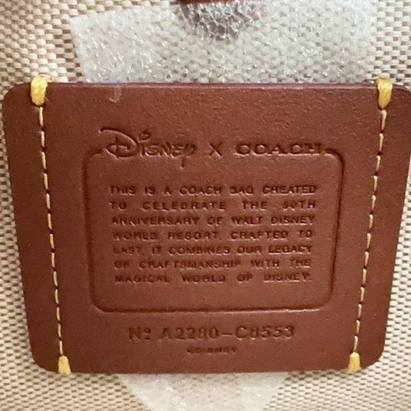 Coach Brown and Tan Crossbody Bag with Disney Design - Picture 15 of 15